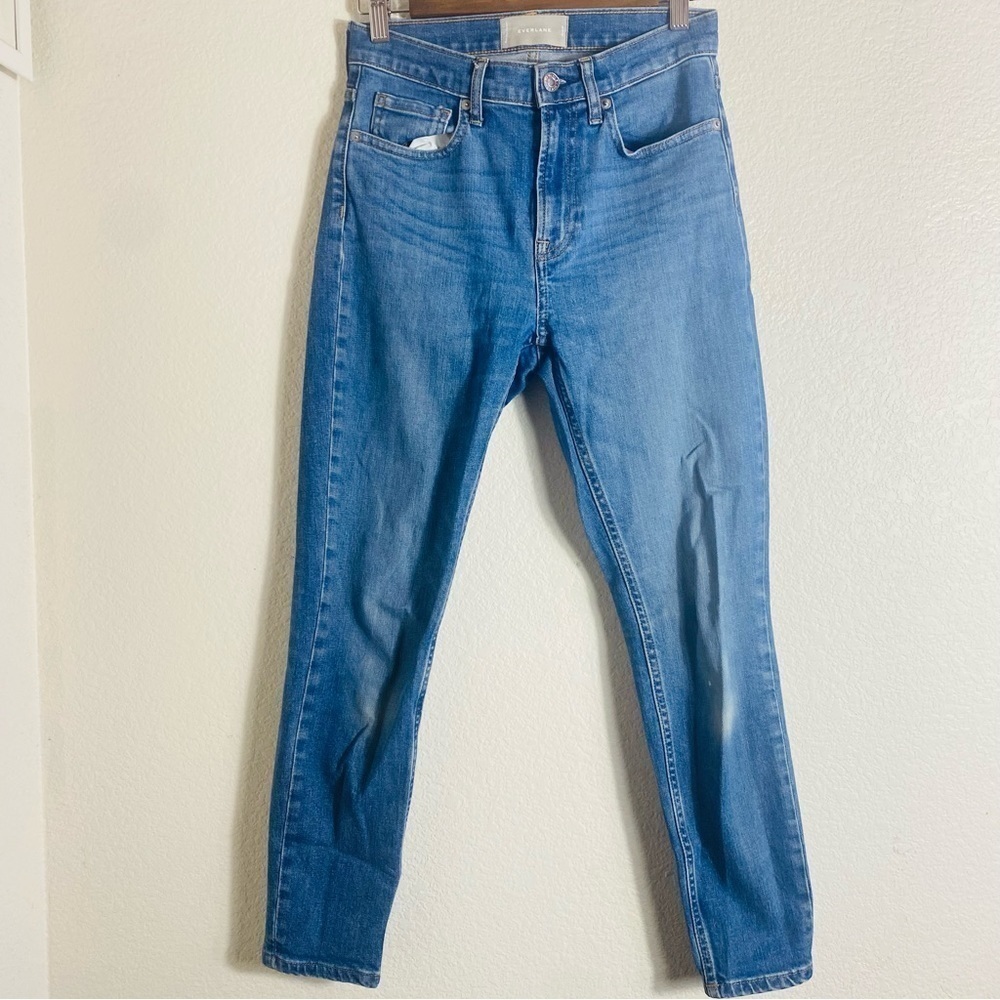 Everlane Blue Skinny Ankle/Cropped Jeans Size: 26